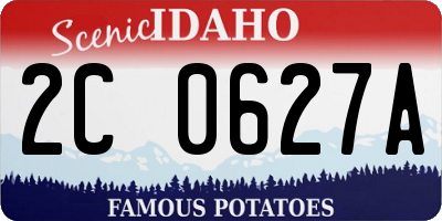 ID license plate 2C0627A