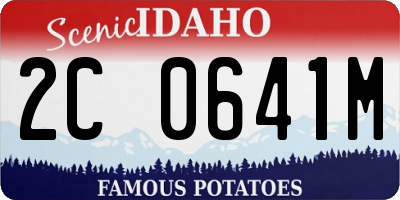 ID license plate 2C0641M
