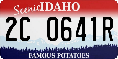 ID license plate 2C0641R