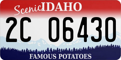 ID license plate 2C0643O