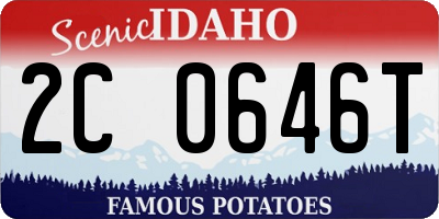 ID license plate 2C0646T