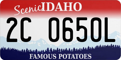 ID license plate 2C0650L