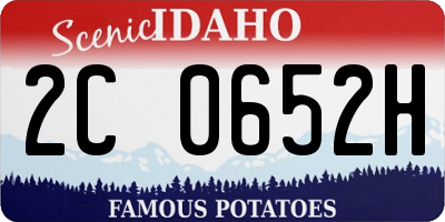 ID license plate 2C0652H
