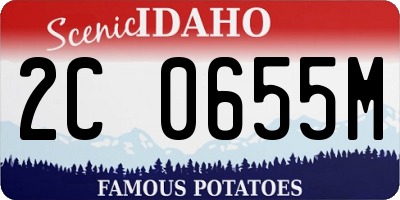 ID license plate 2C0655M