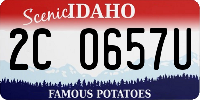 ID license plate 2C0657U