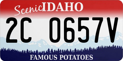 ID license plate 2C0657V