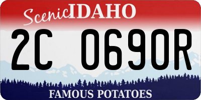 ID license plate 2C0690R