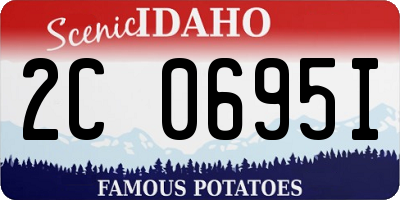 ID license plate 2C0695I