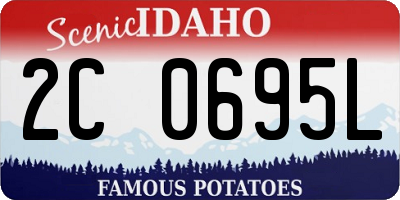 ID license plate 2C0695L