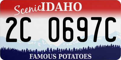 ID license plate 2C0697C