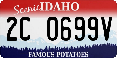 ID license plate 2C0699V