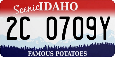 ID license plate 2C0709Y