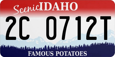 ID license plate 2C0712T