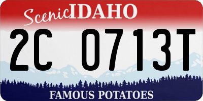 ID license plate 2C0713T