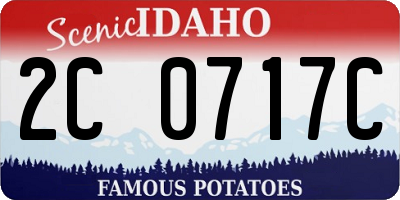 ID license plate 2C0717C