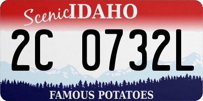 ID license plate 2C0732L