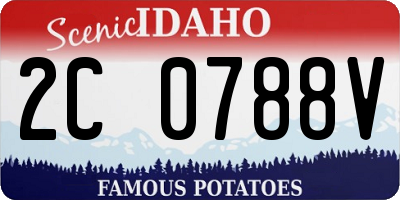 ID license plate 2C0788V
