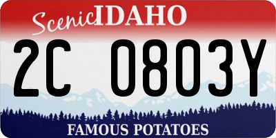 ID license plate 2C0803Y