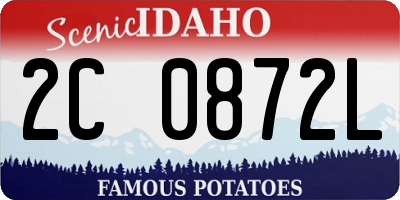 ID license plate 2C0872L