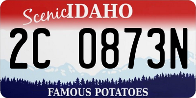 ID license plate 2C0873N