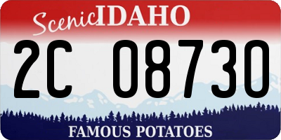ID license plate 2C0873O