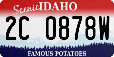 ID license plate 2C0878W