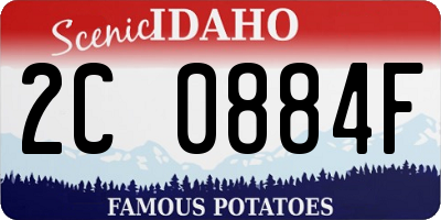 ID license plate 2C0884F