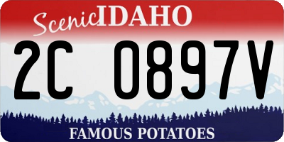 ID license plate 2C0897V