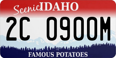 ID license plate 2C0900M
