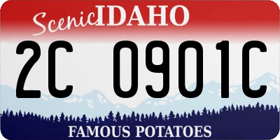 ID license plate 2C0901C