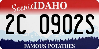 ID license plate 2C0902S