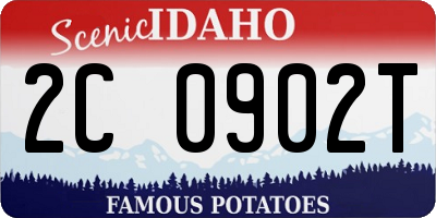 ID license plate 2C0902T