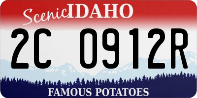 ID license plate 2C0912R