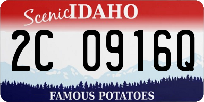 ID license plate 2C0916Q