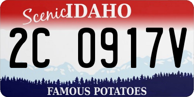 ID license plate 2C0917V