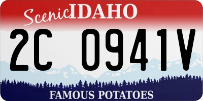 ID license plate 2C0941V