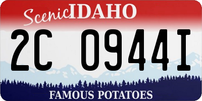 ID license plate 2C0944I