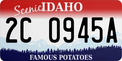 ID license plate 2C0945A