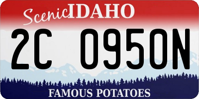 ID license plate 2C0950N