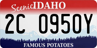 ID license plate 2C0950Y