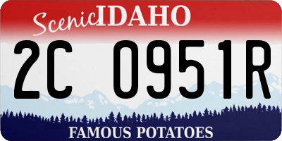 ID license plate 2C0951R