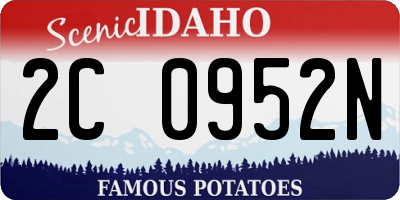ID license plate 2C0952N