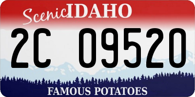 ID license plate 2C0952O