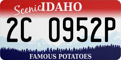 ID license plate 2C0952P