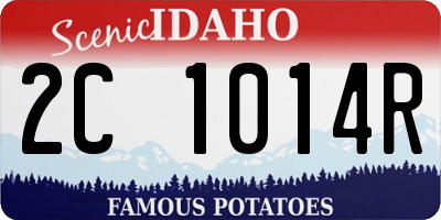 ID license plate 2C1014R