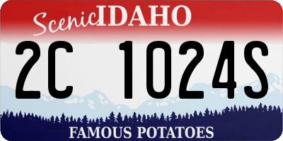 ID license plate 2C1024S