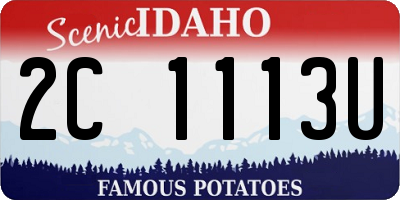 ID license plate 2C1113U