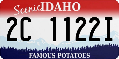 ID license plate 2C1122I