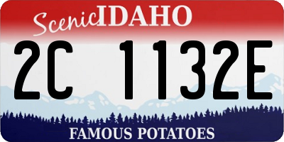 ID license plate 2C1132E