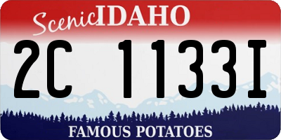 ID license plate 2C1133I